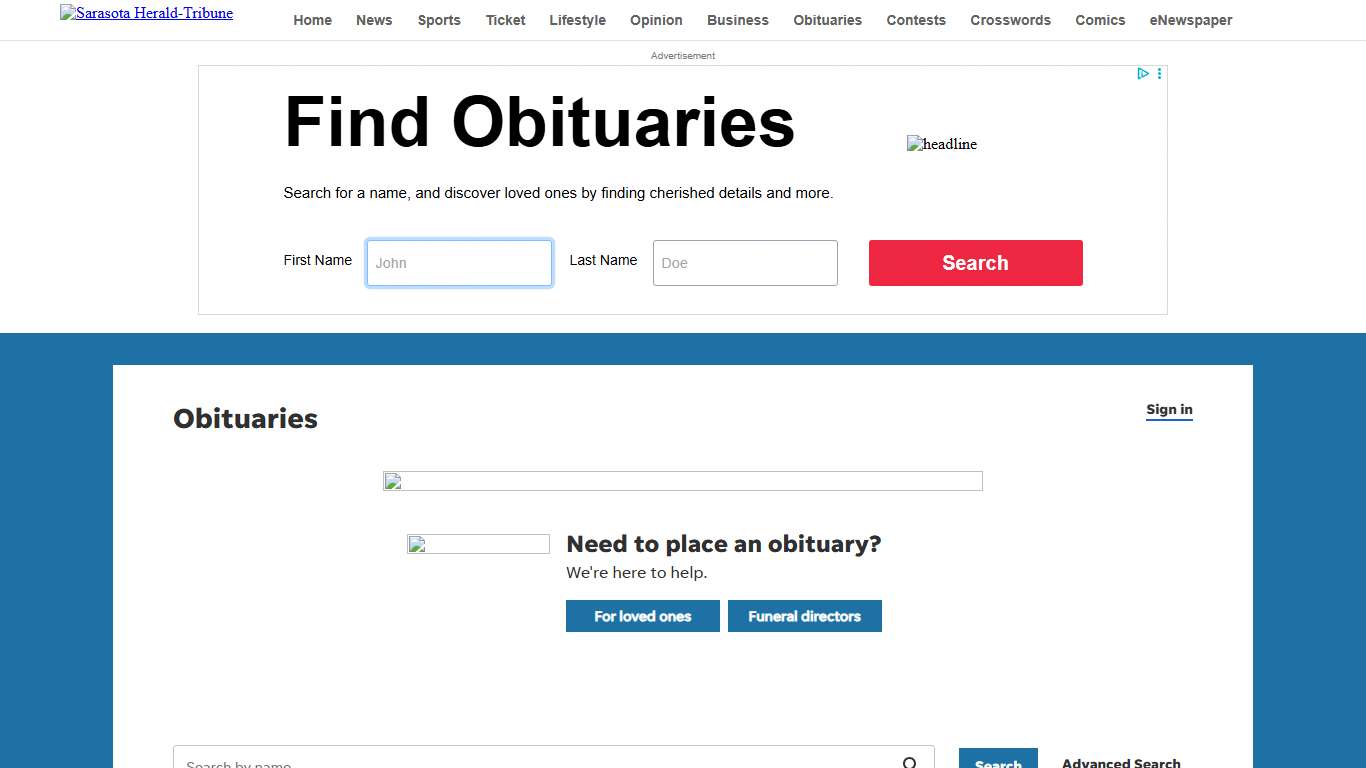 Obituaries in Sarasota, FL Herald Tribune