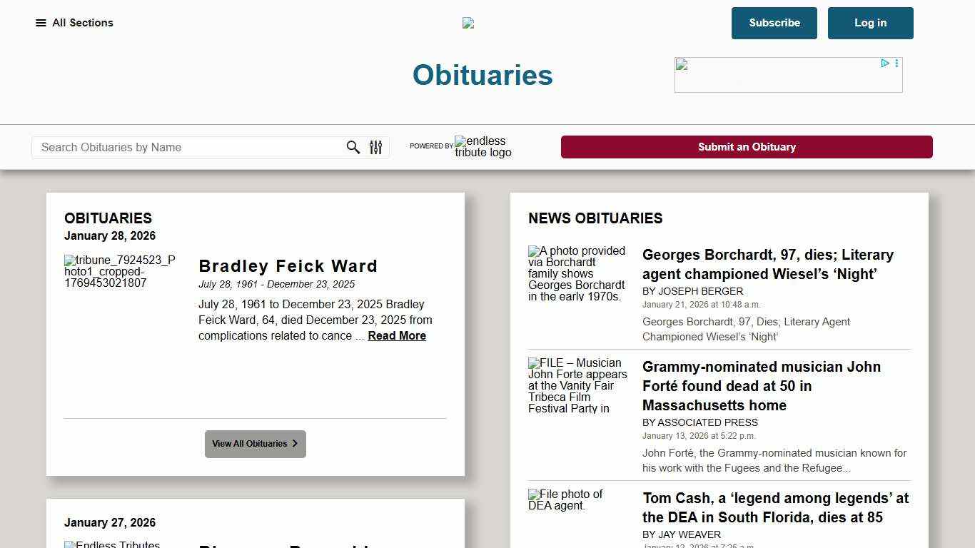 South Florida Sun Sentinel Obituaries